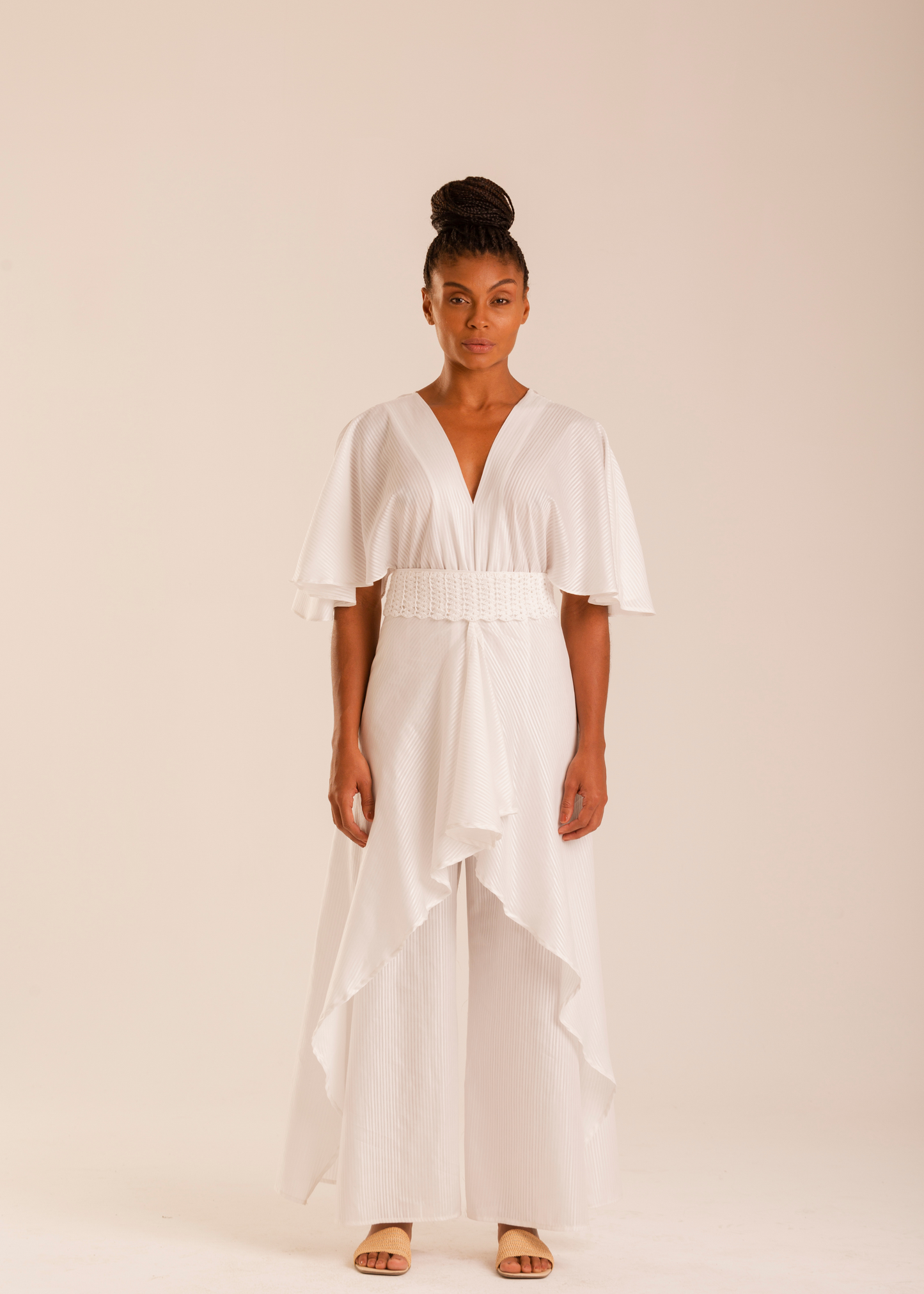 Macacão Branco Longo Paissandu - Sustentável