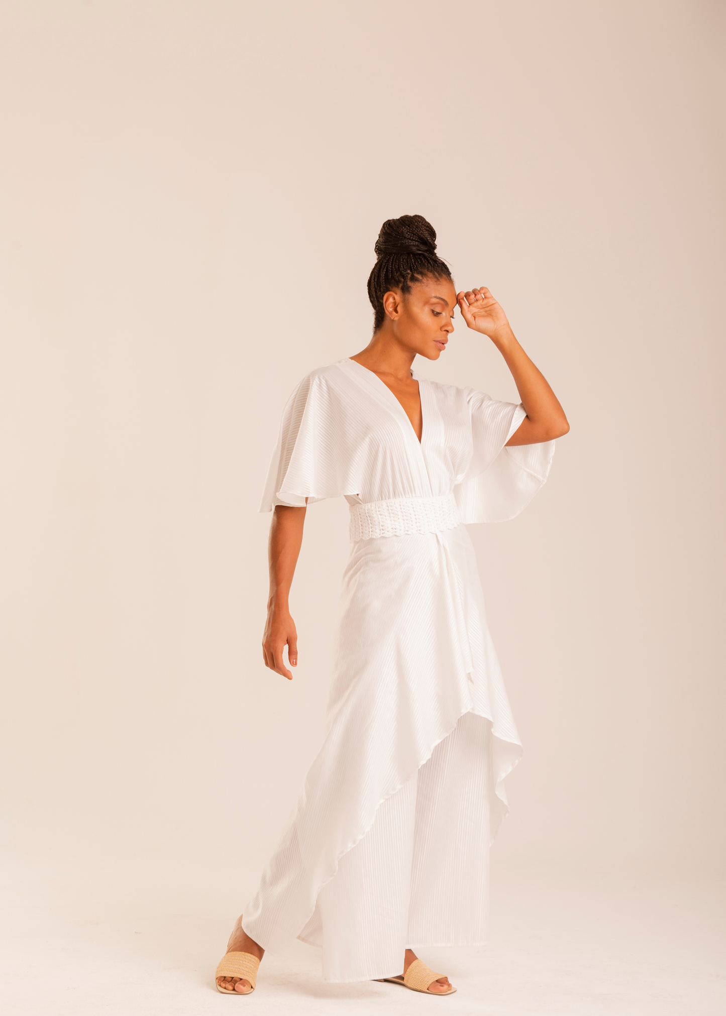 Macacão Branco Longo Paissandu - Sustentável