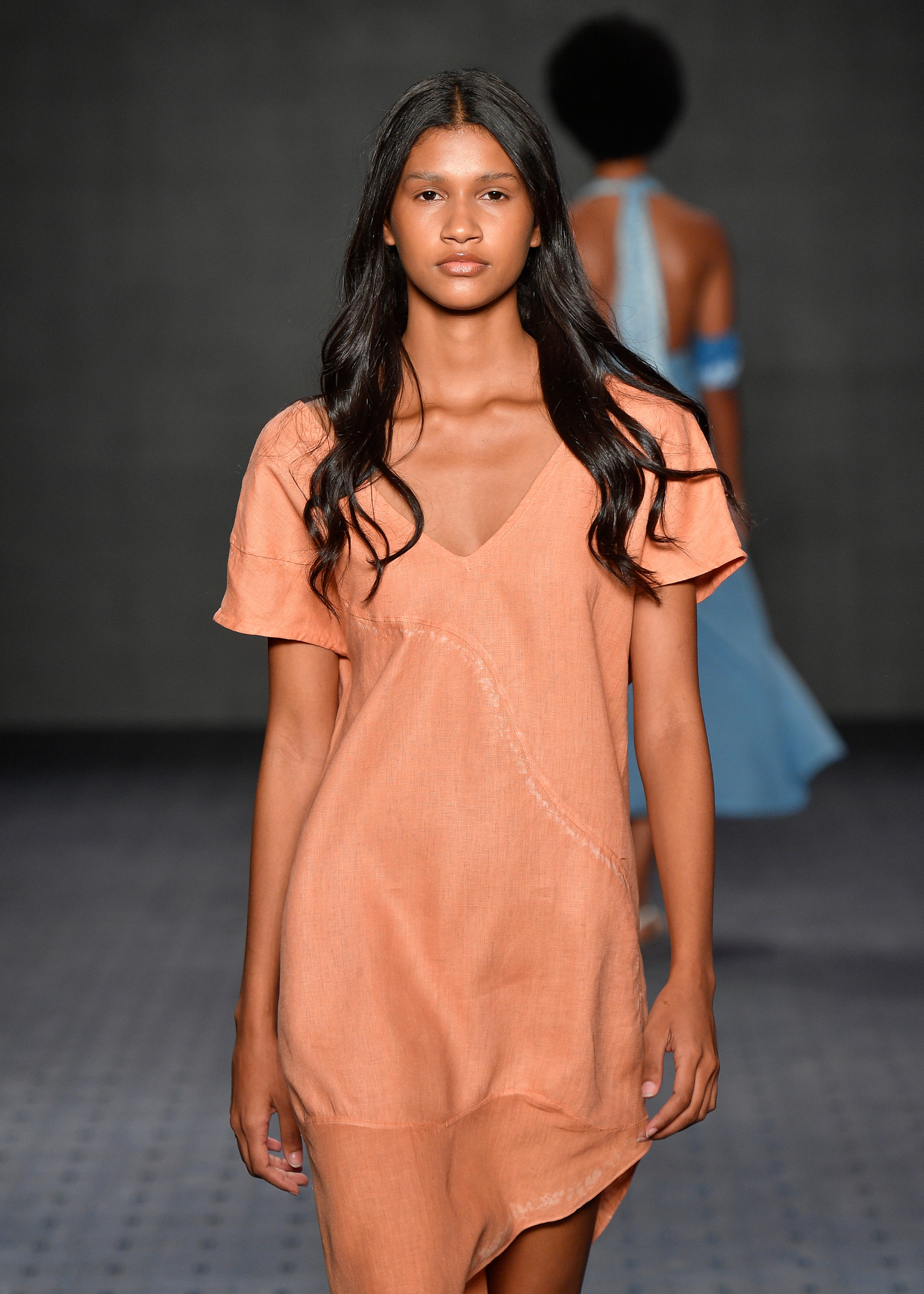 Vestido Laranja Shibori