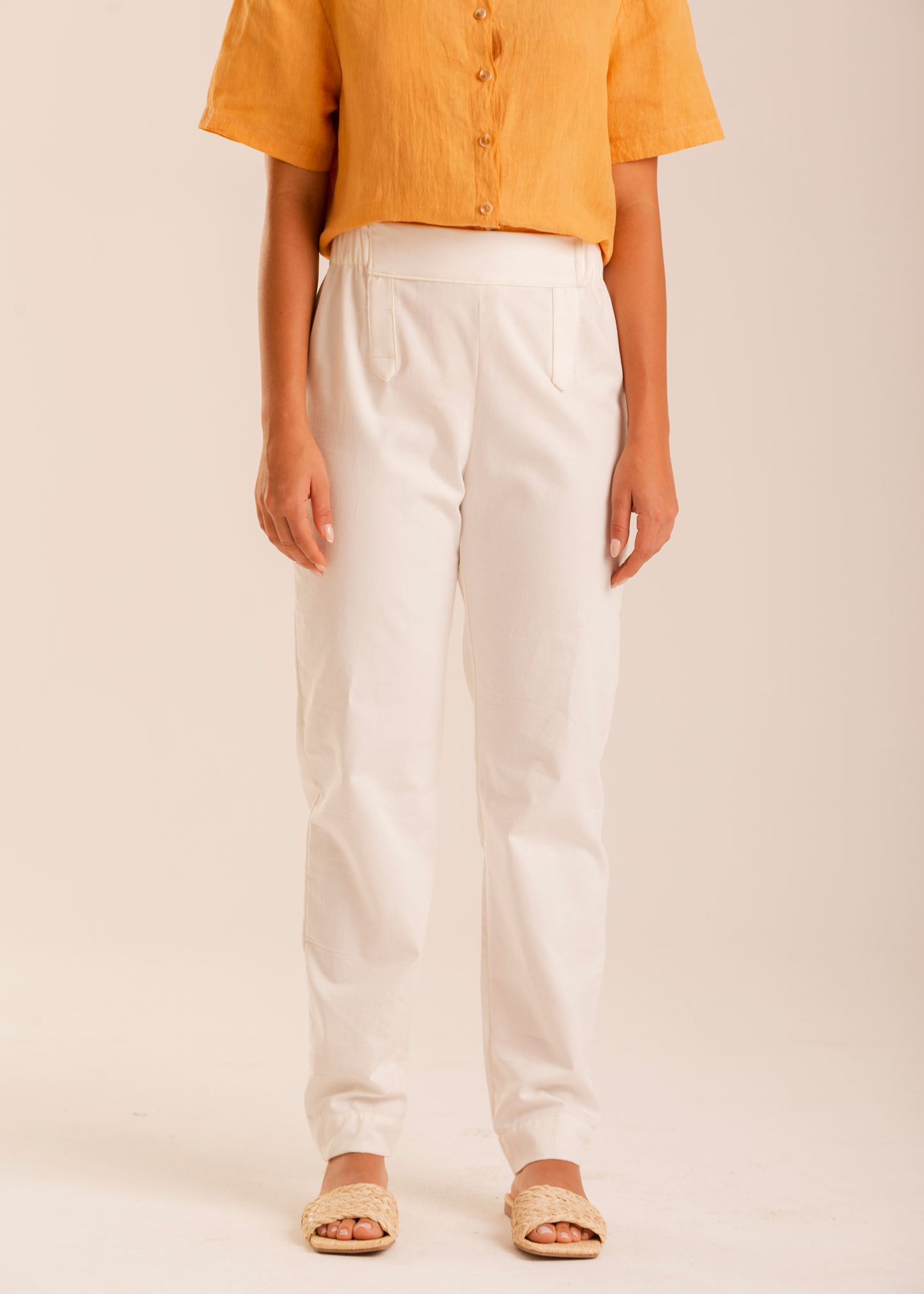 Calça Branca Leme - Algodão Orgânico