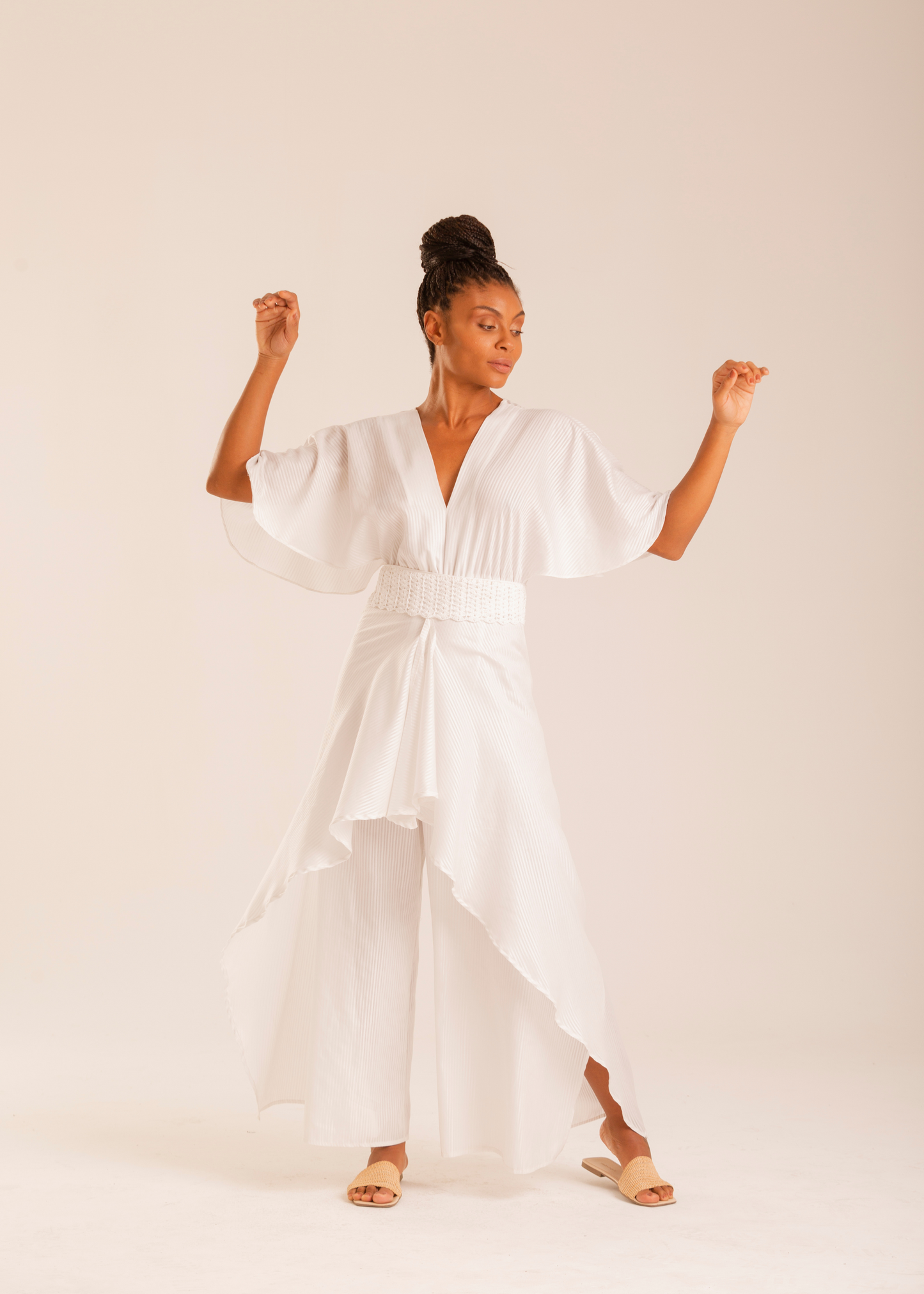 Macacão Branco Longo Paissandu - Sustentável