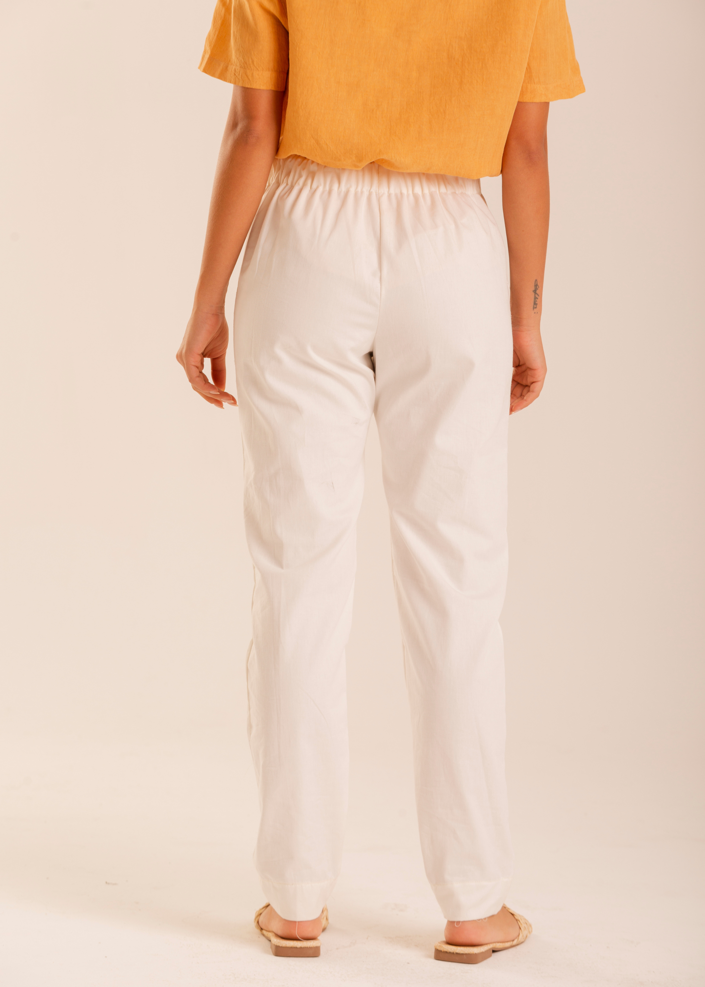 Calça Branca Leme - Algodão Orgânico