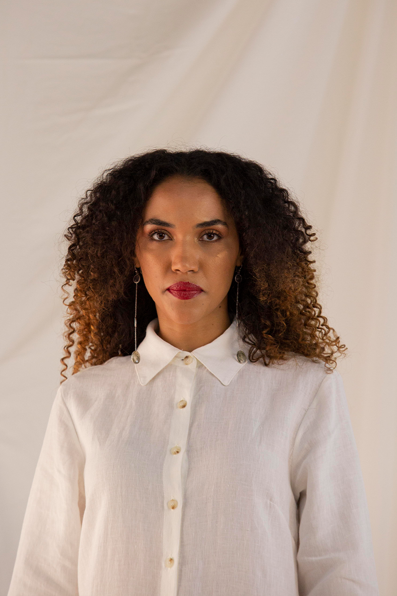 Chemise ‘Azaleia’ Branca – Linho Orgânico