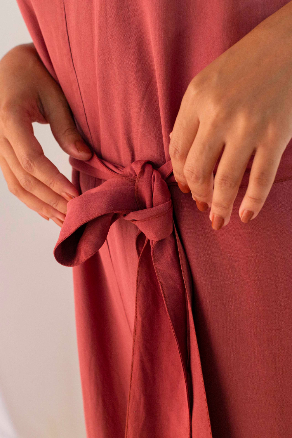 Macacão longo vermelho 'Lis'- Modal sustentável