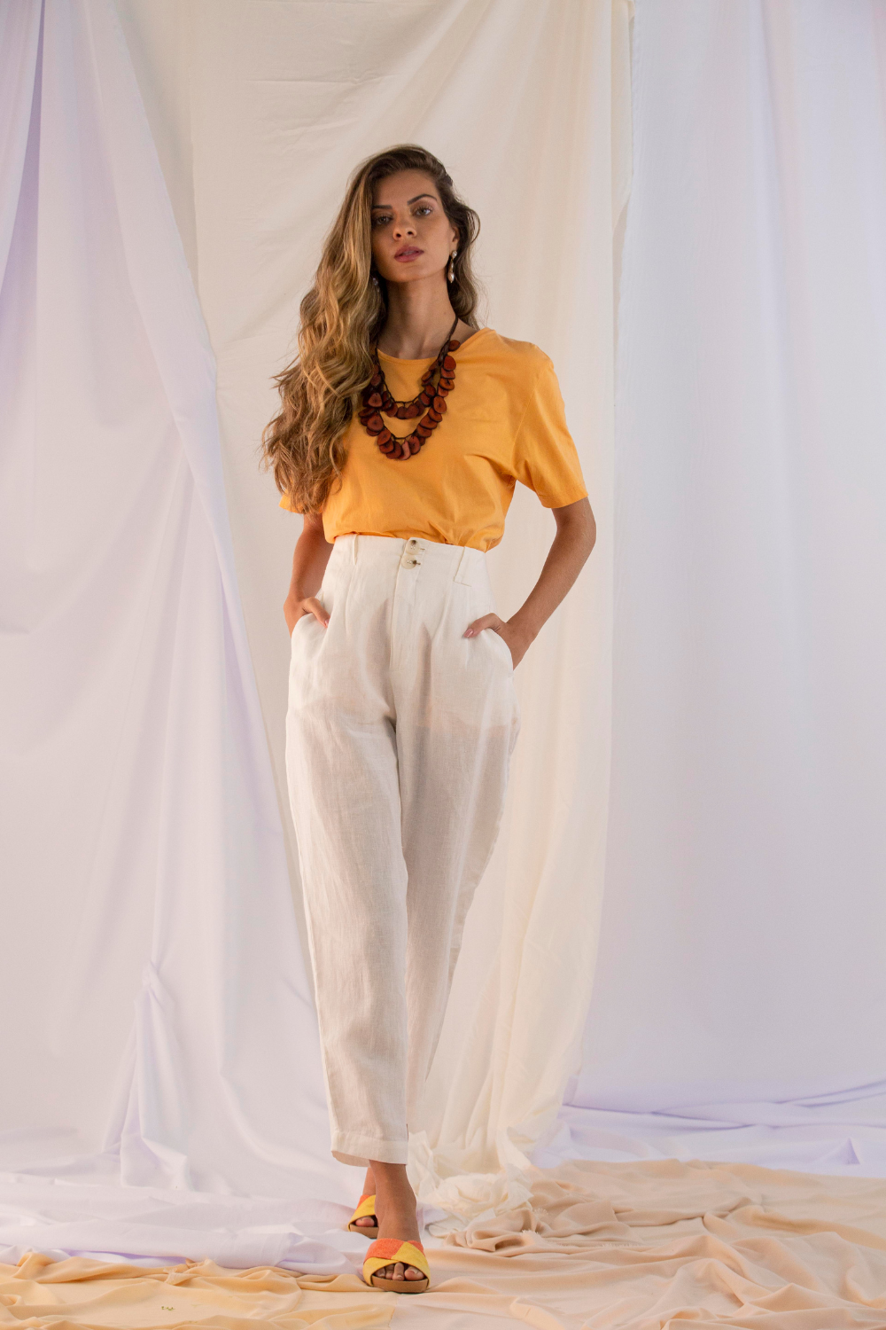 'Azaleia' Trousers – Organic Linen