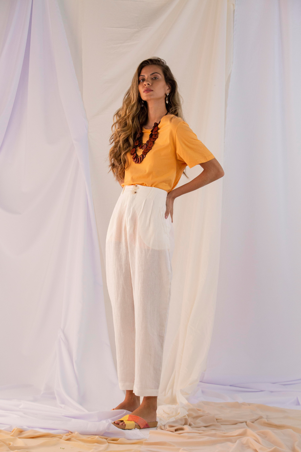 'Azaleia' Trousers – Organic Linen