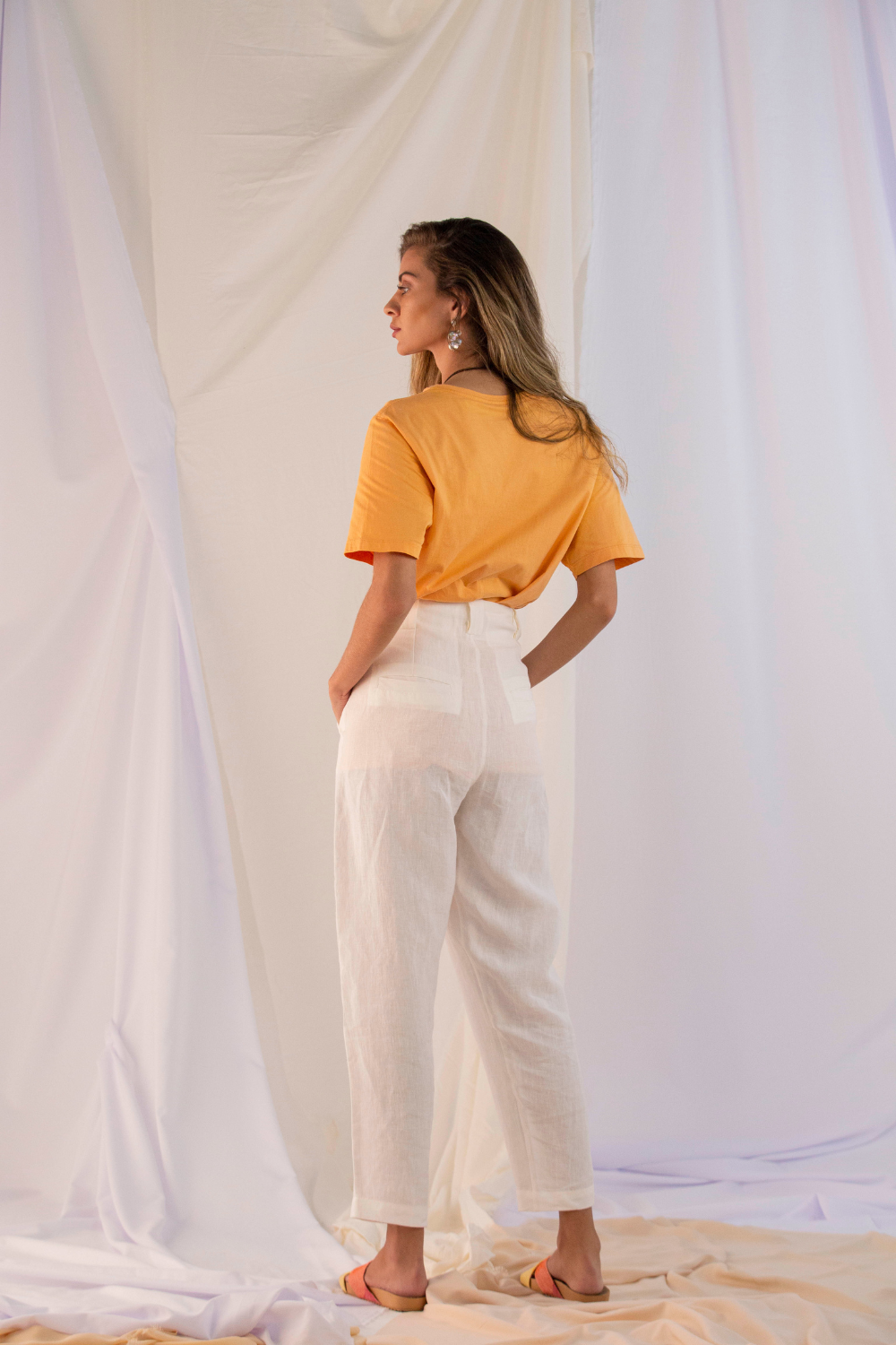 'Azaleia' Trousers – Organic Linen