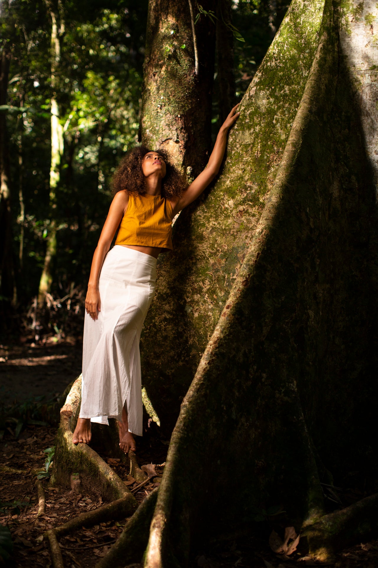 Saia Longa Natural - Algodão Orgânico