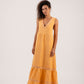 Vestido Carla Laranja – Linho Orgânico