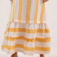 Vestido Catarina Listrado - Linho Orgânico