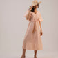Vestido Midi Laranja Claro Ciça - Linho Orgânico