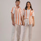 Camisa Agênero Pintada à mão com tinta natural - Linho Orgânico