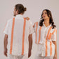 Camisa Agênero Pintada à mão com tinta natural - Linho Orgânico