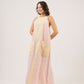 Vestido Longo Guaraná Amarelo e Rosa – Linho Orgânico