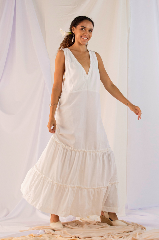 'Camelia' Maxi Dress – Organic Cotton