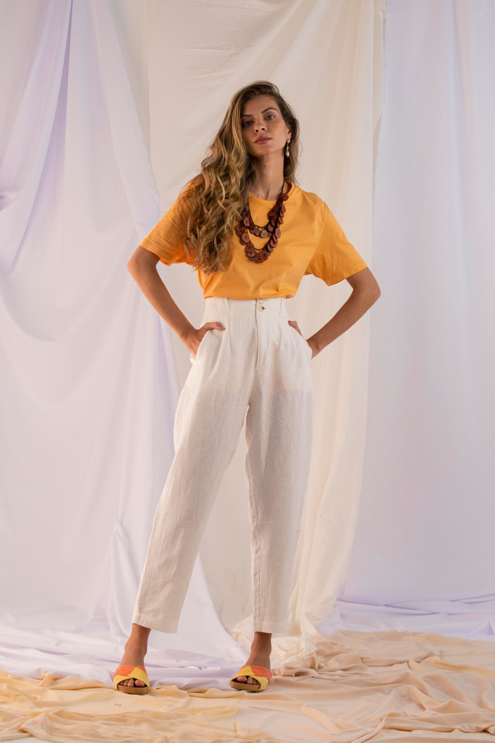 'Azaleia' Trousers – Organic Linen