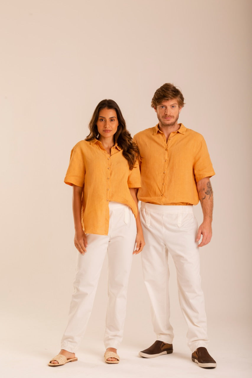 Camisa Agênero ‘X’  – Linho Orgânico