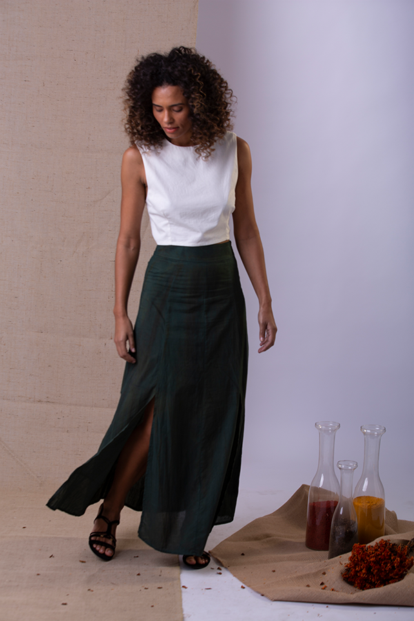  ‘Floresta Tapajós’ Maxi Skirt – Organic Cotton